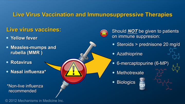 Live Virus Vaccines and IBD