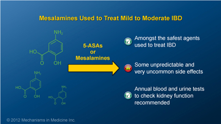 Mesalamines and IBD